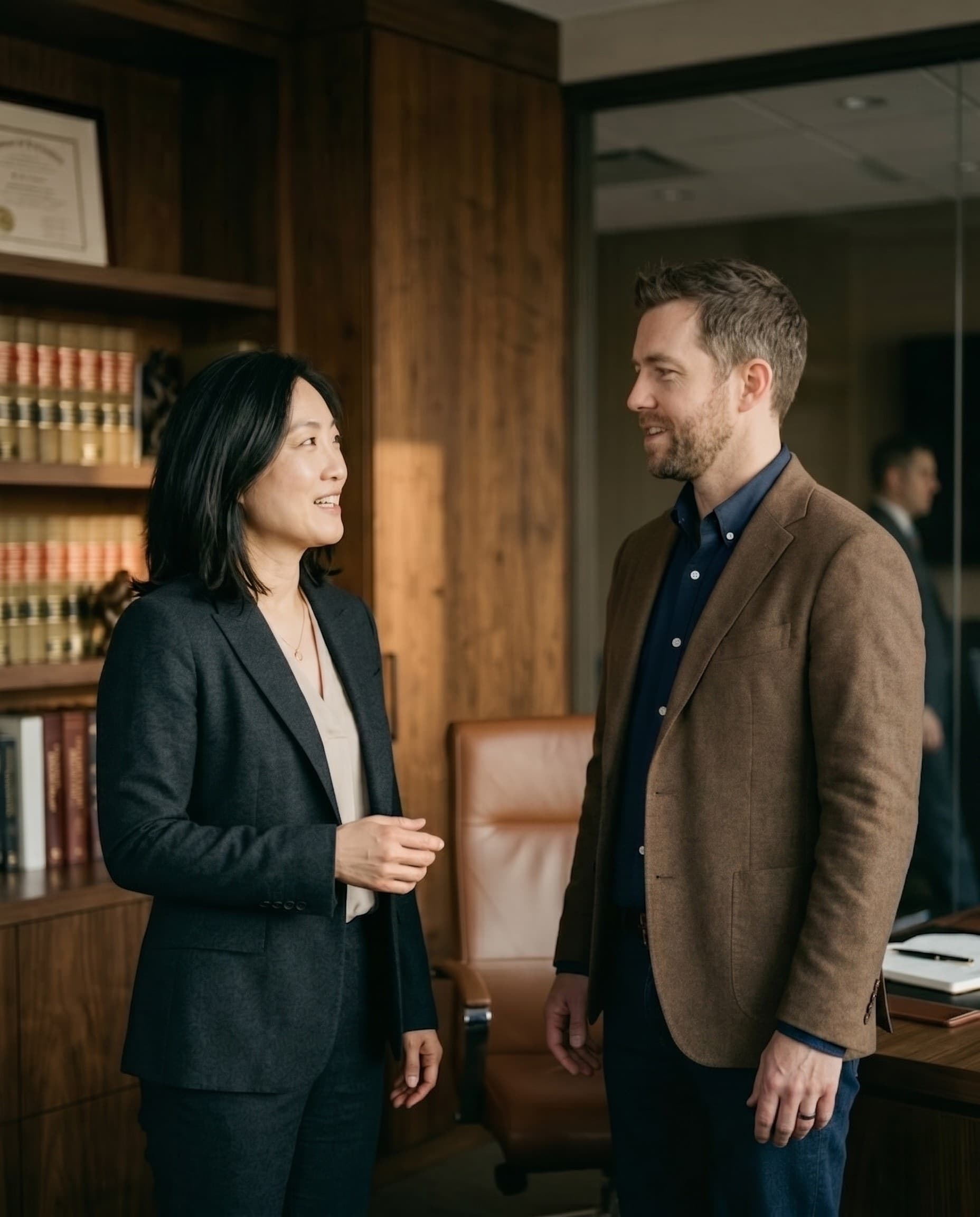 Partner portrait — Catherine Park and Daniel Hayes